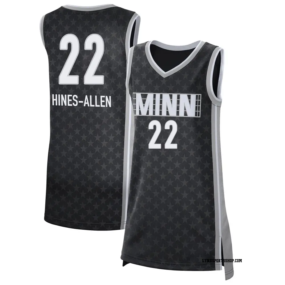 Women's Myisha Hines-Allen ＃22 Rebel Edition Victory Black Minnesota Lynx 2021 Jersey